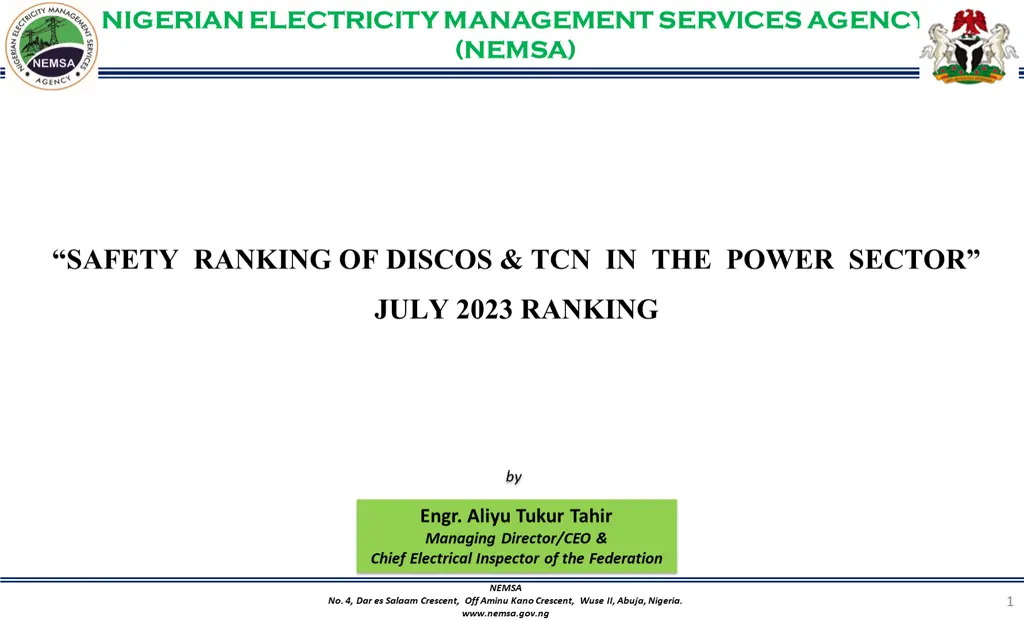 nigerian electricity management services agency