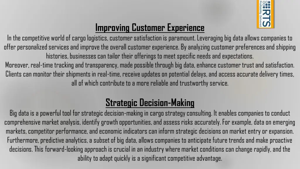 improving customer experience