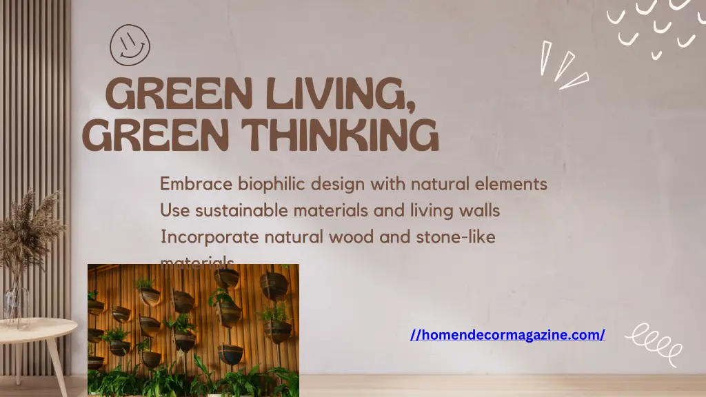 embrace biophilic design with natural elements