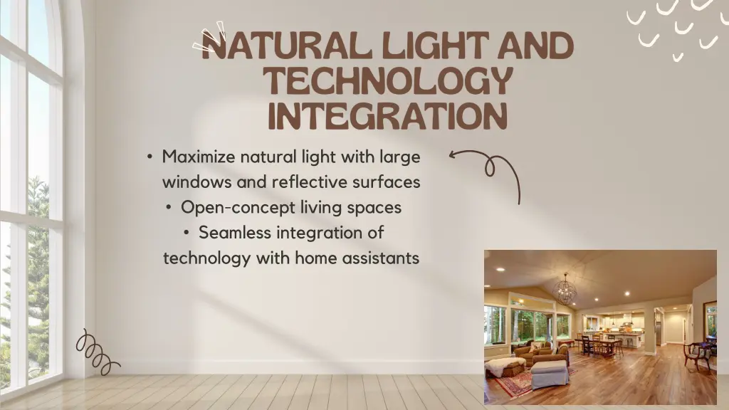 maximize natural light with large windows