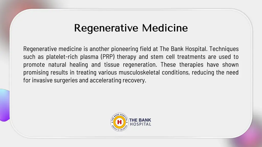 regenerative medicine regenerative medicine