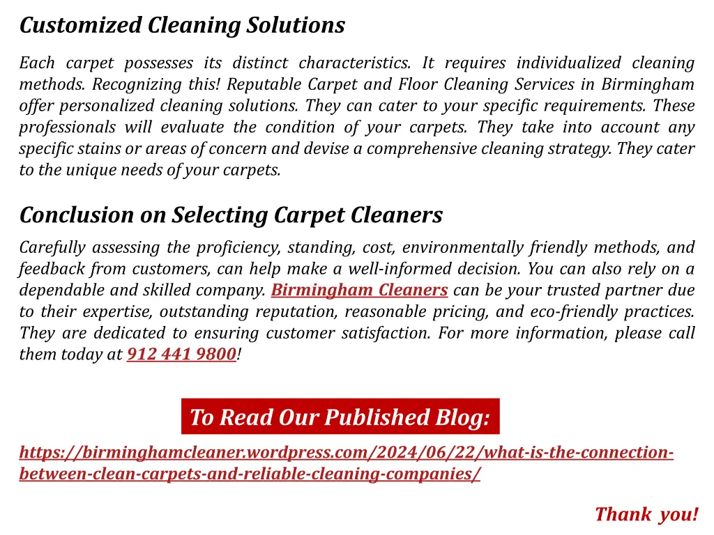 customized cleaning solutions