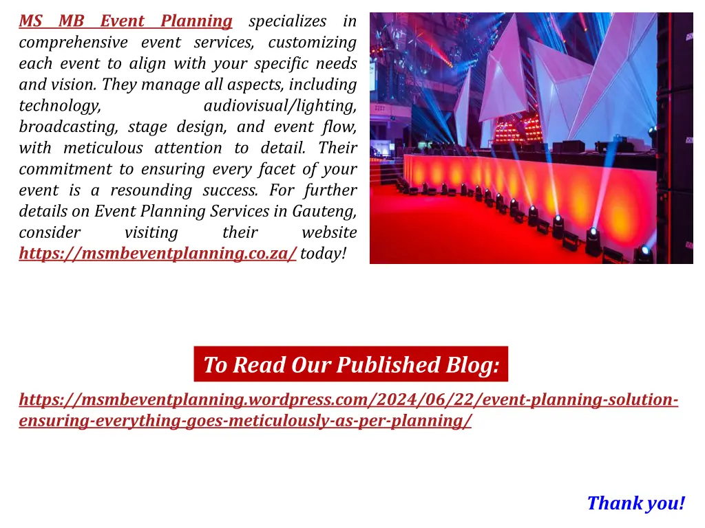 ms mb event planning specializes in comprehensive