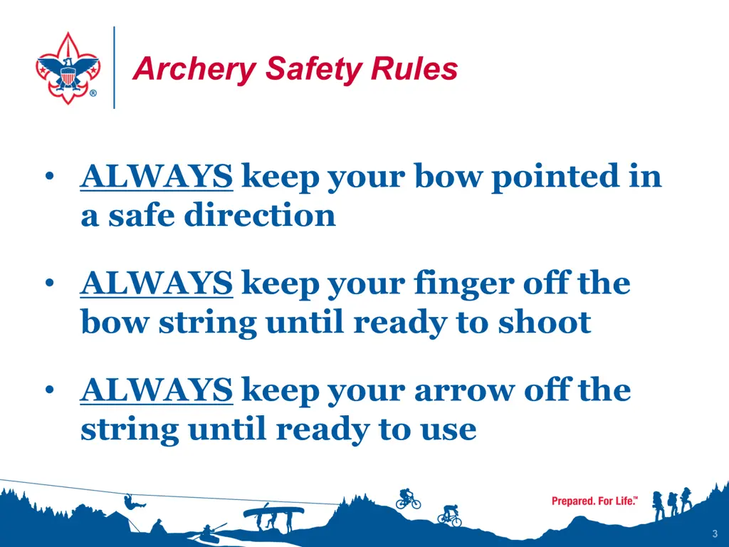 archery safety rules