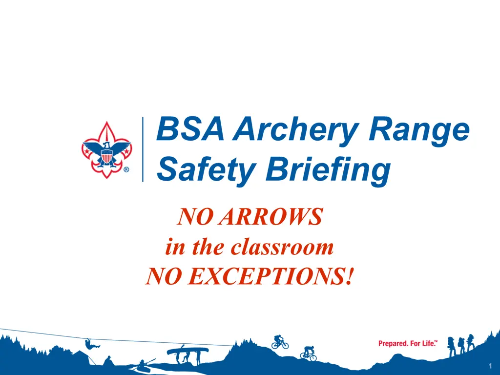 bsa archery range safety briefing