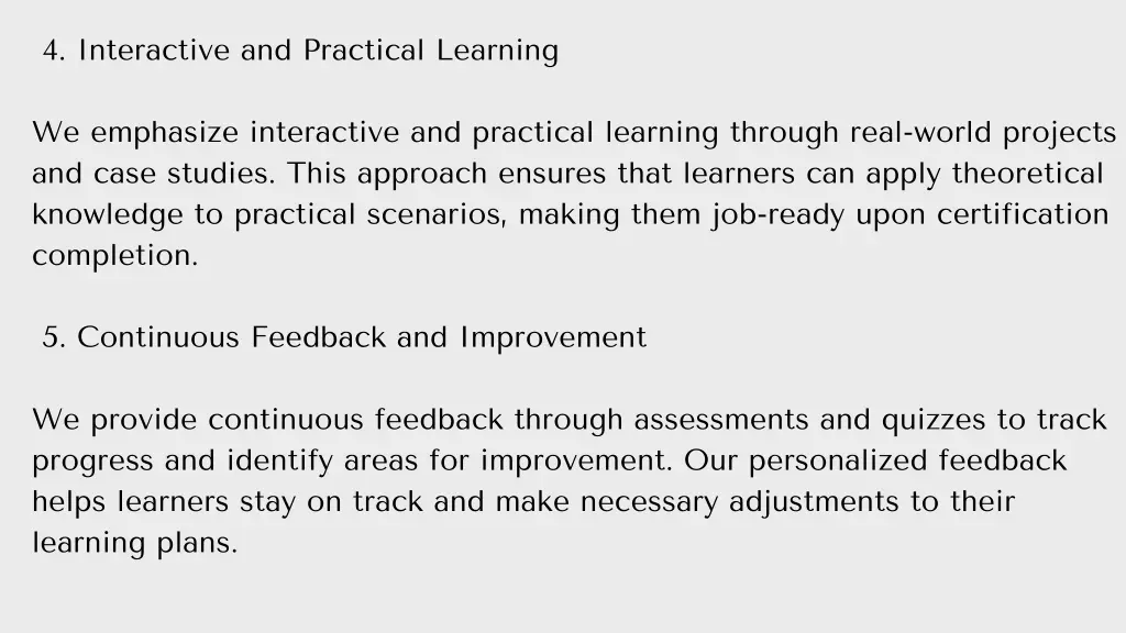 4 interactive and practical learning