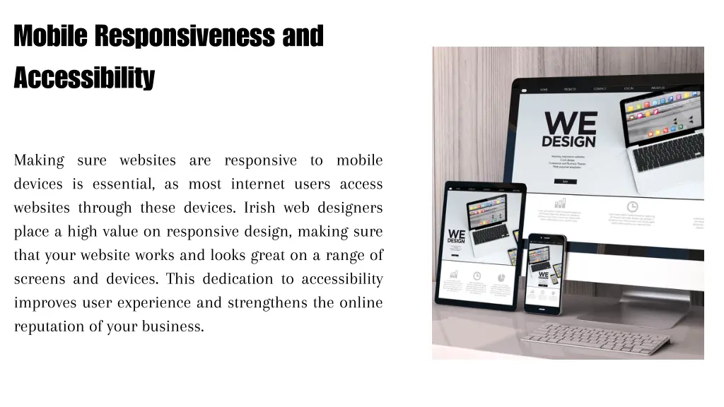 mobile responsiveness and accessibility