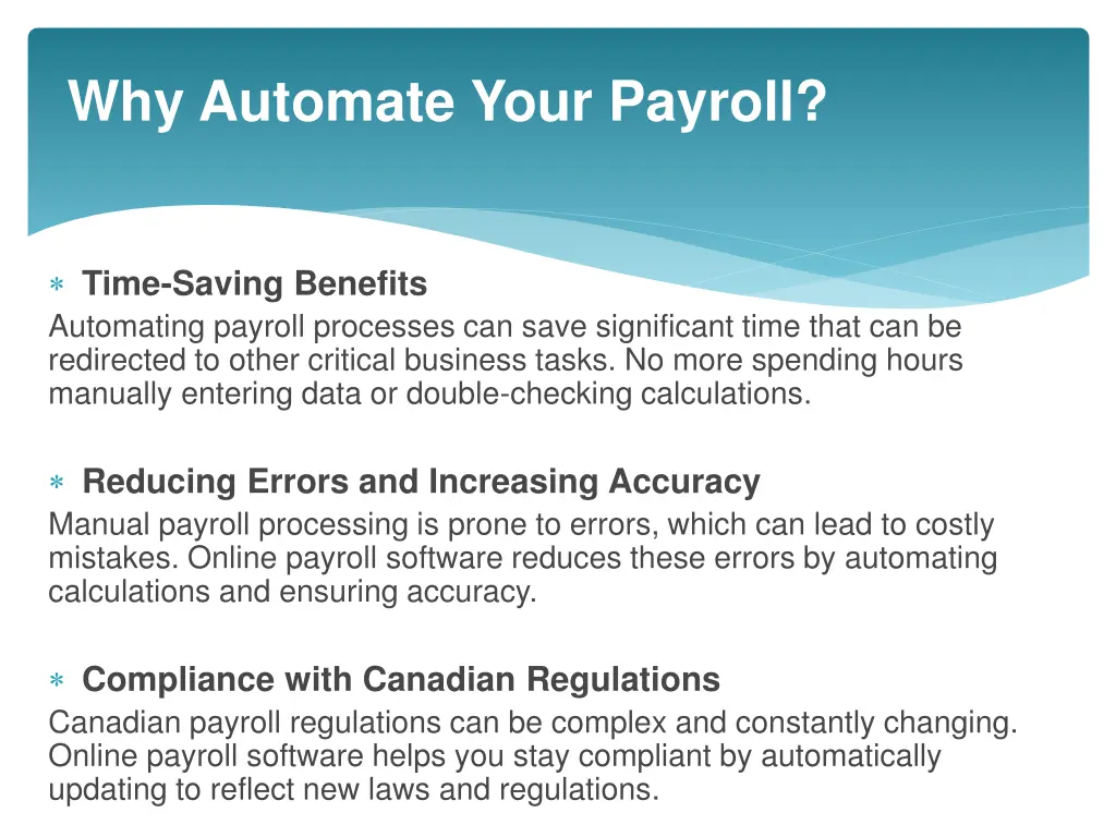 why automate your payroll