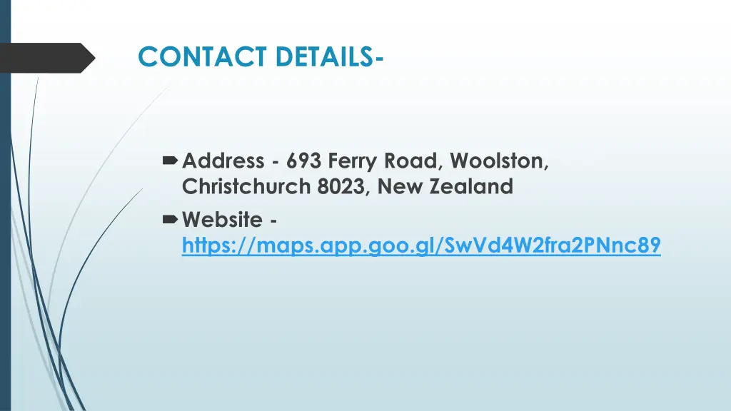 contact details