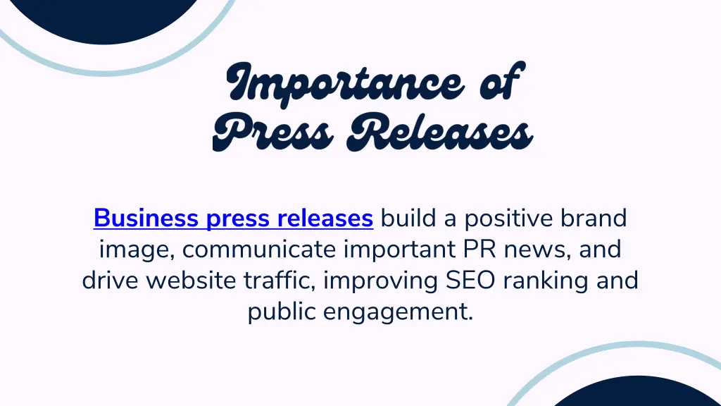 business press releases build a positive brand