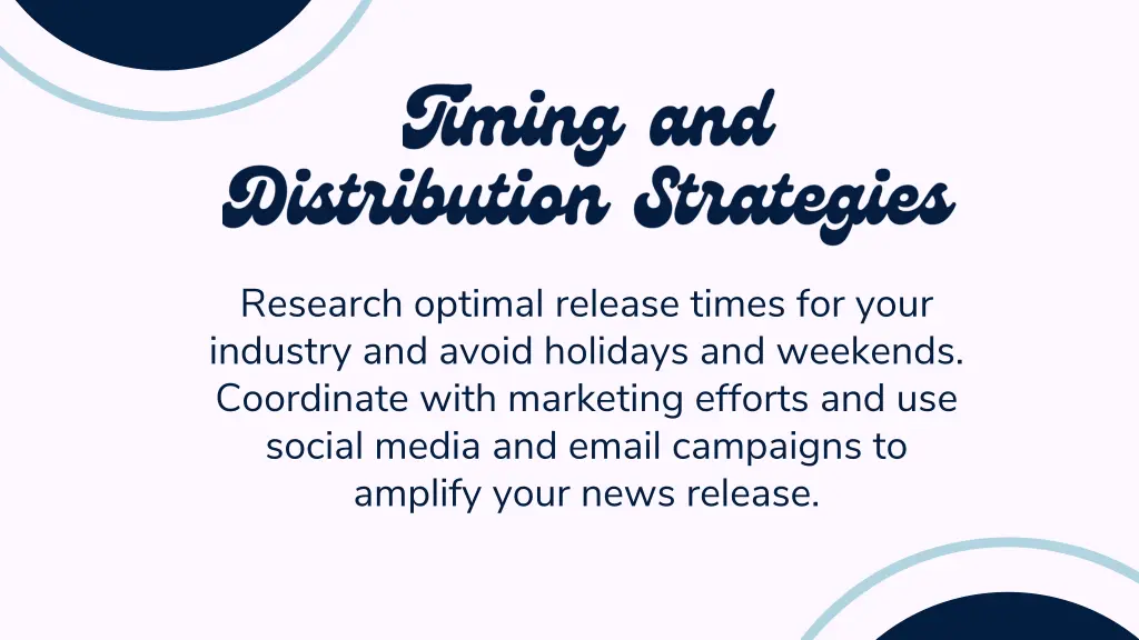 research optimal release times for your industry