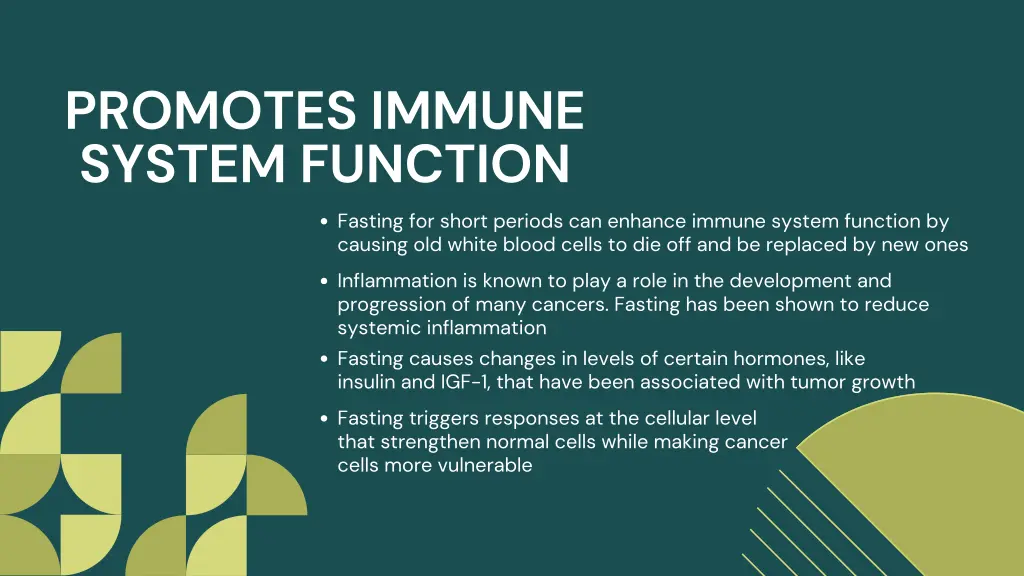 promotes immune system function