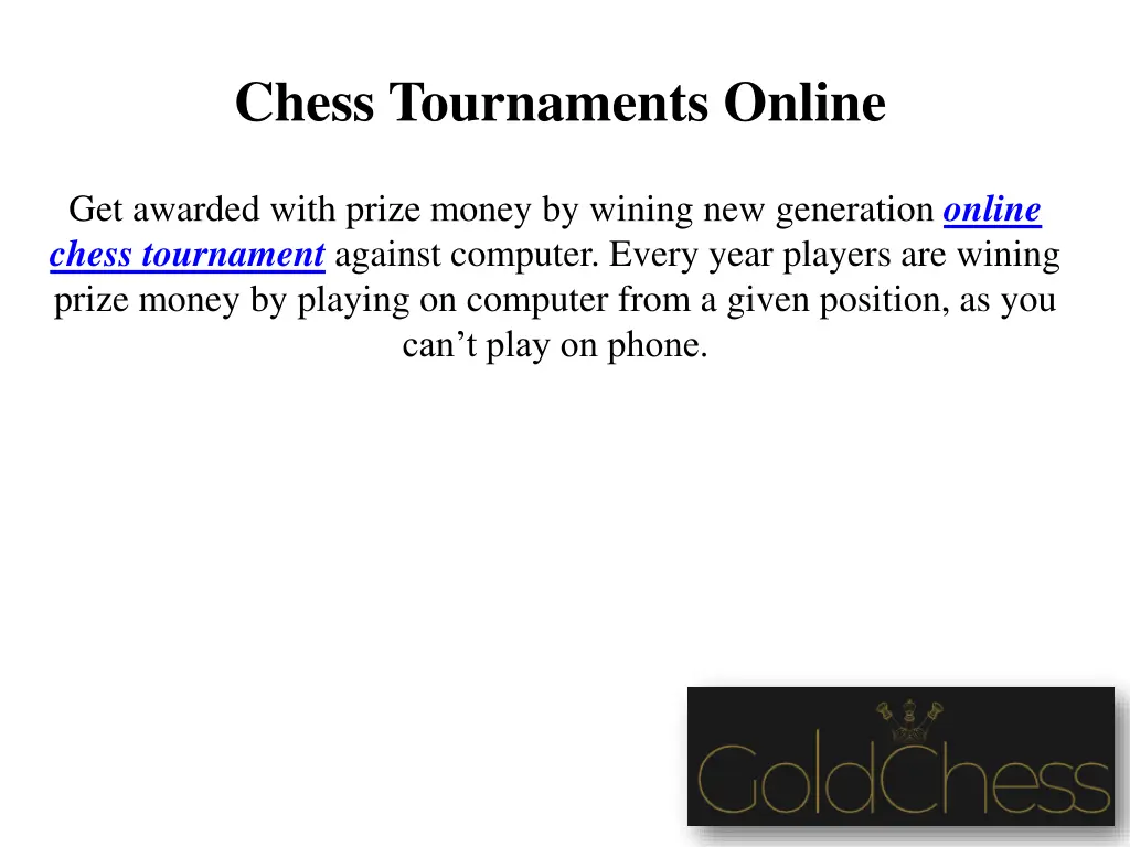 chess tournaments online