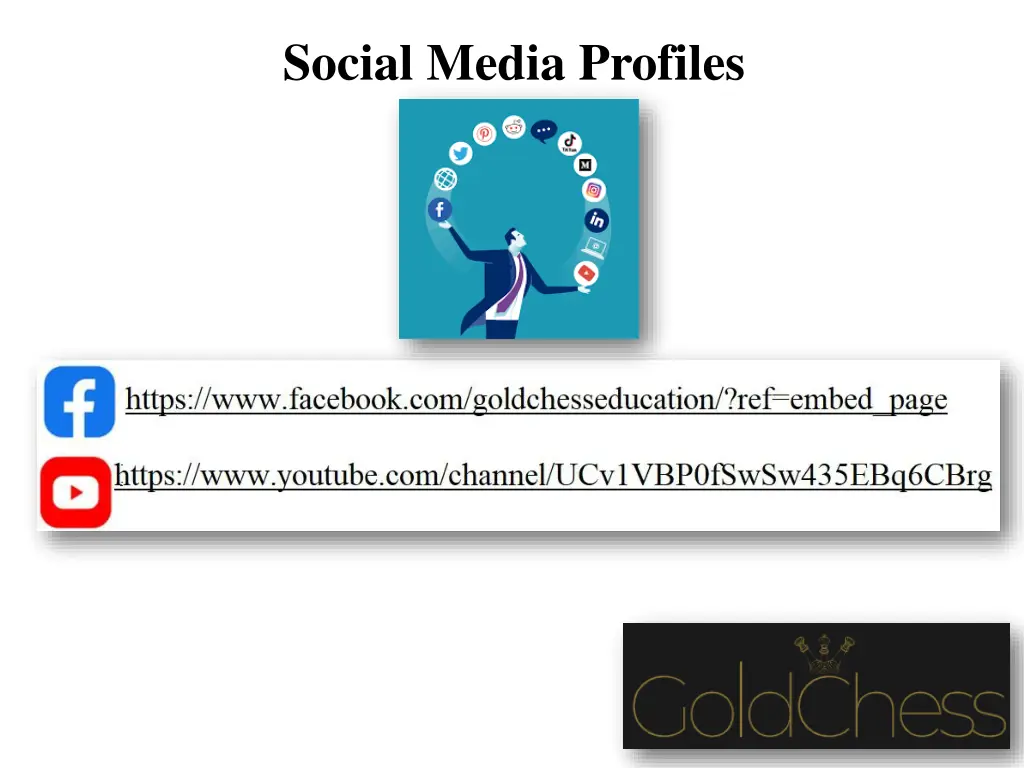 social media profiles