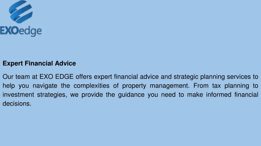 expert financial advice