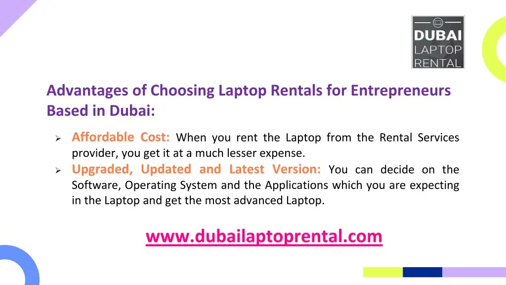 advantages of choosing laptop rentals