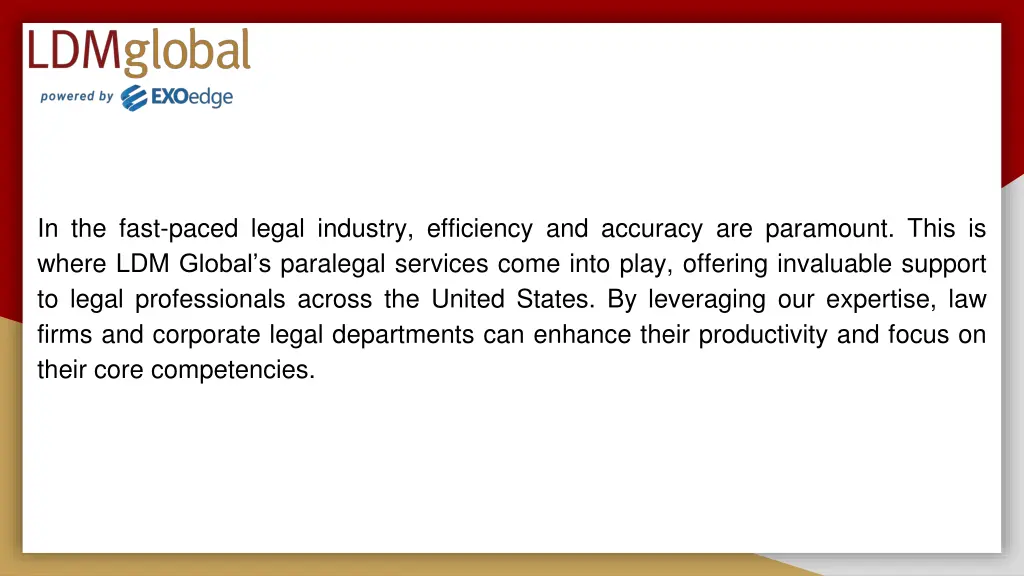 in the fast paced legal industry efficiency