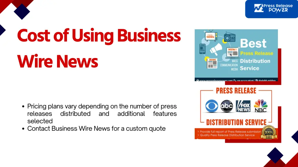 cost of using business wire news
