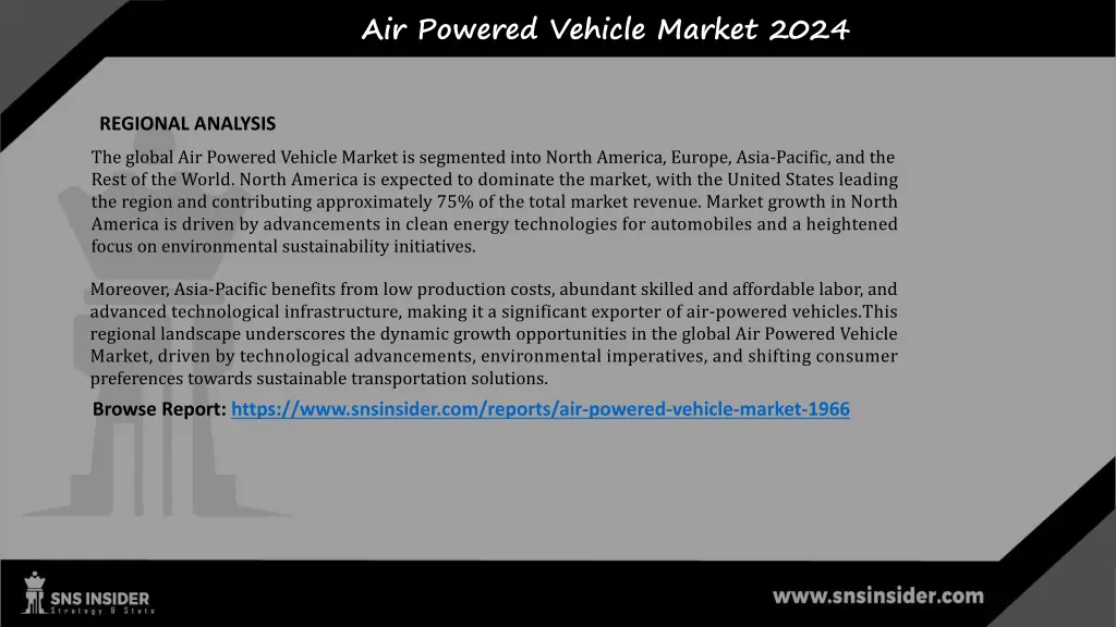 air powered vehicle market 2024 2