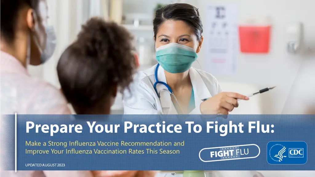 make a strong influenza vaccine recommendation