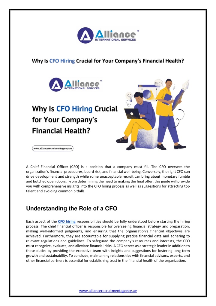 why is cfo hiring crucial for your company