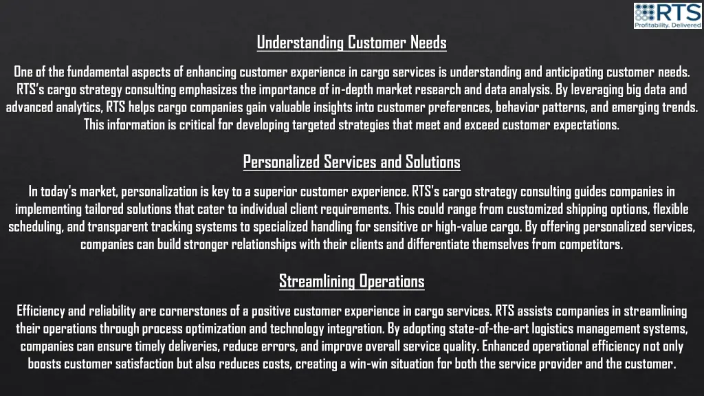 understanding customer needs