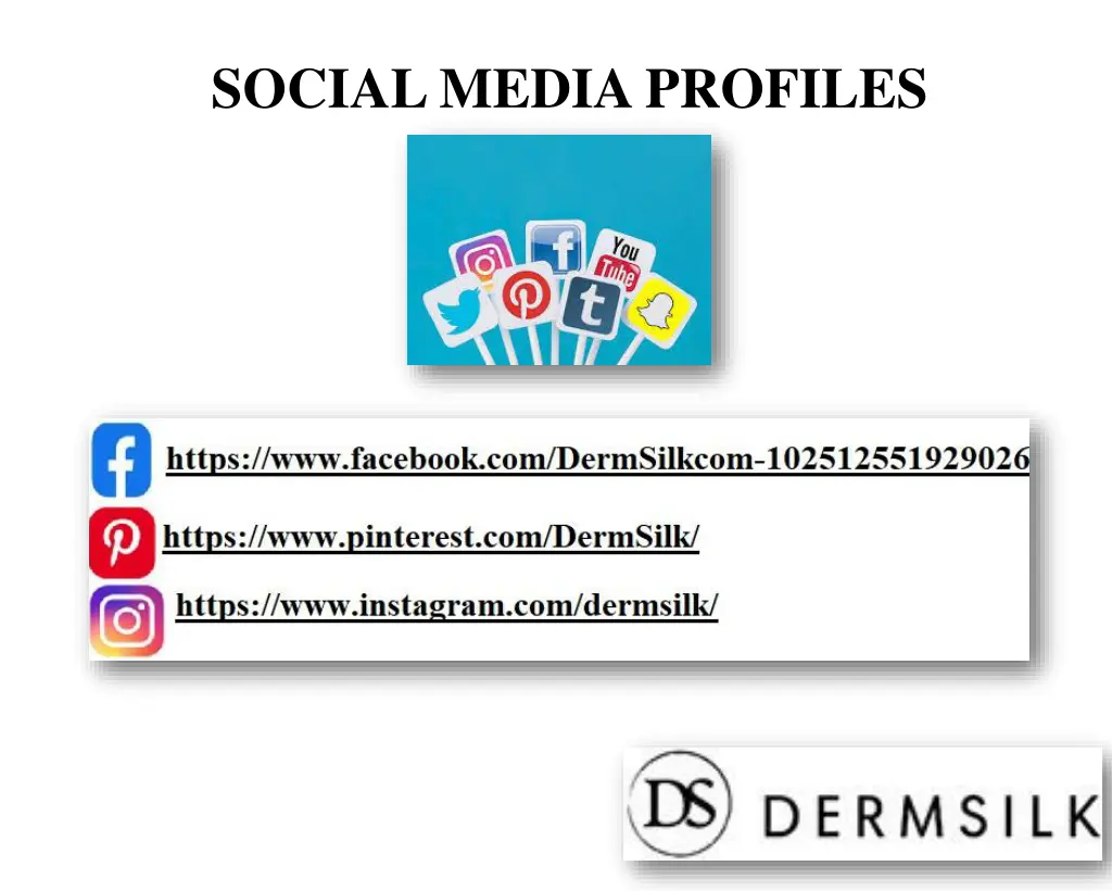 social media profiles