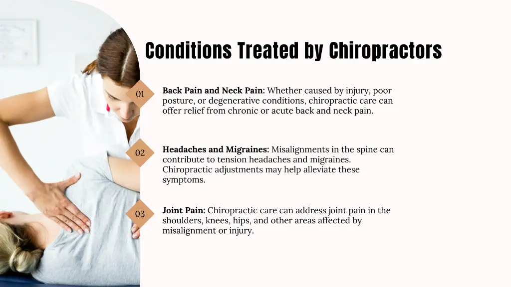 conditions treated by chiropractors