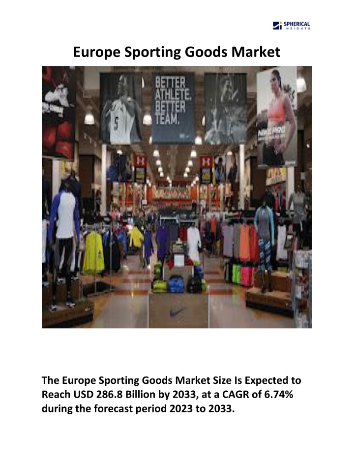 europe sporting goods market