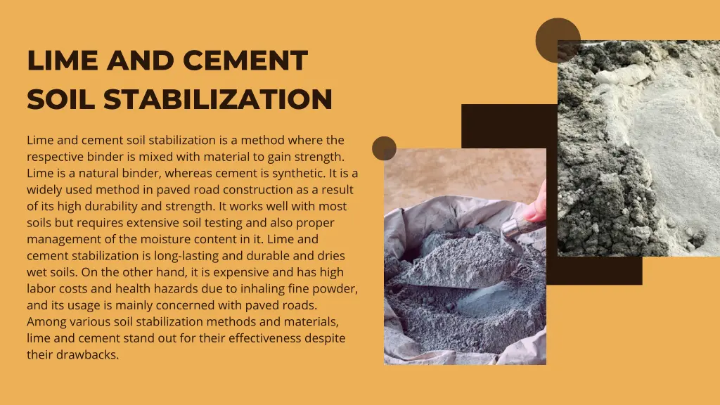 lime and cement soil stabilization