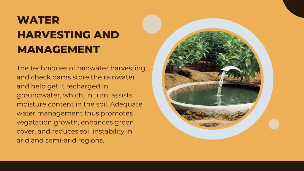 water harvesting and management