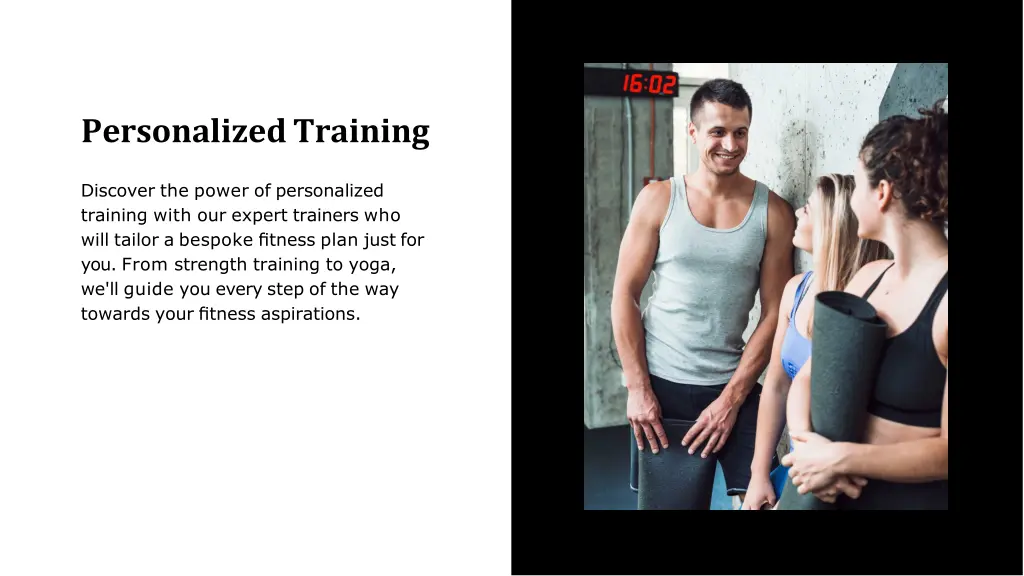 personalized training