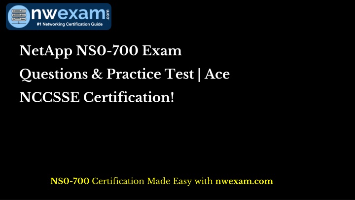 netapp ns0 700 exam