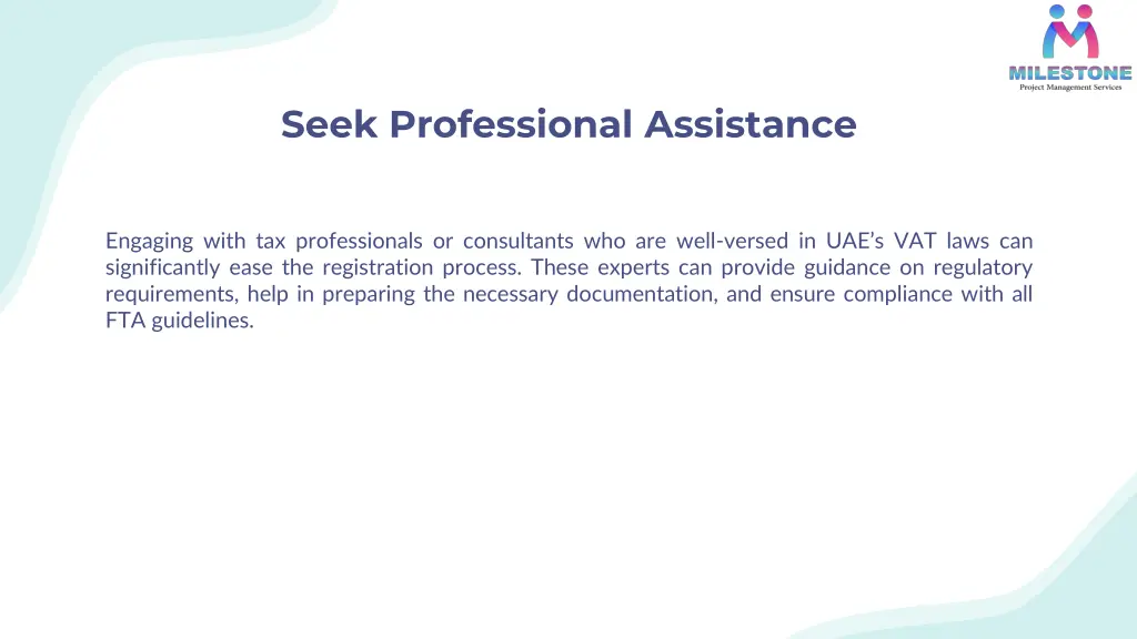 seek professional assistance