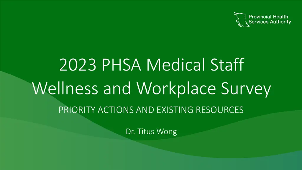 2023 phsa medical staff wellness and workplace