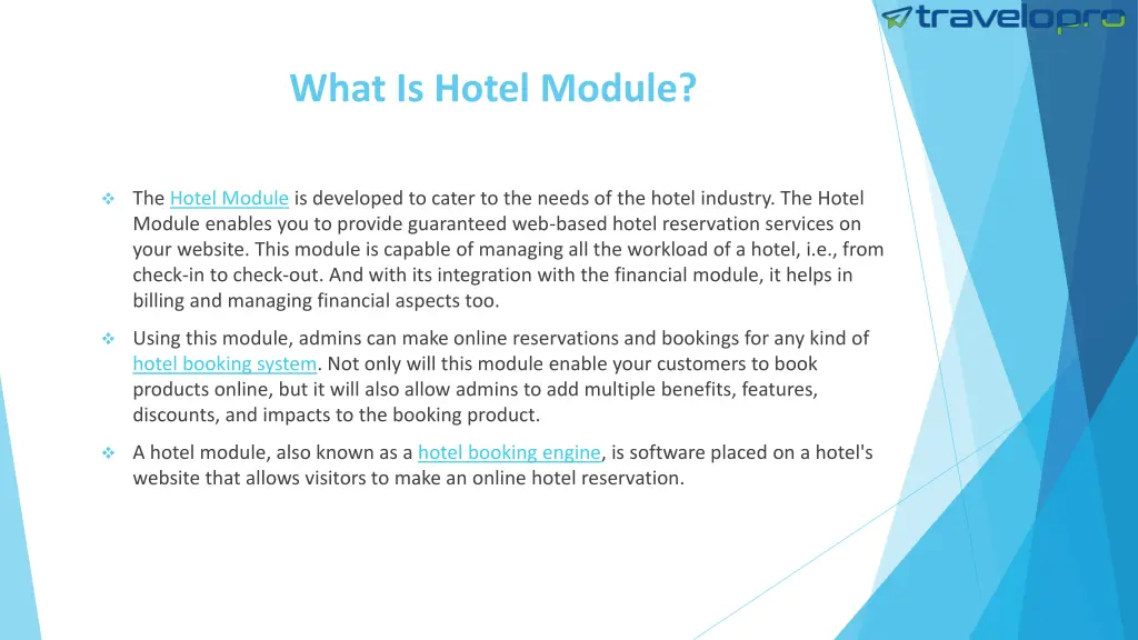 what is hotel module