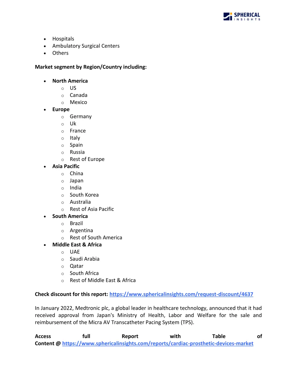 hospitals ambulatory surgical centers others