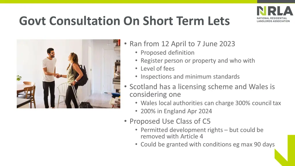 govt consultation on short term lets