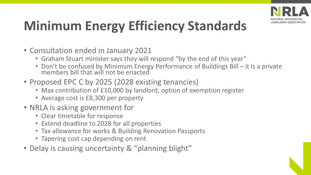 minimum energy efficiency standards