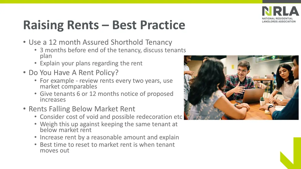 raising rents best practice