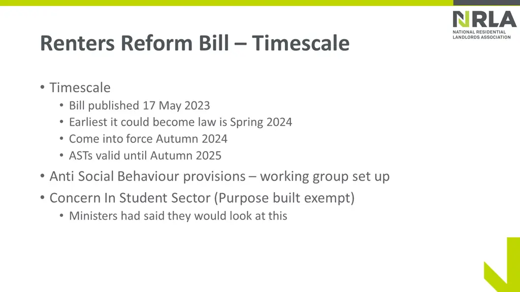 renters reform bill timescale