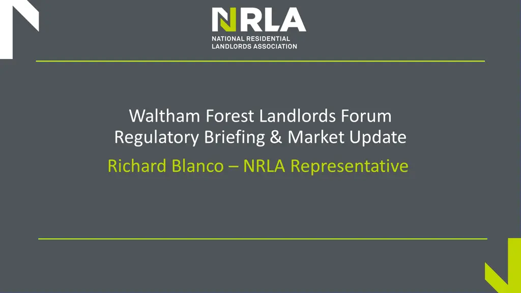 waltham forest landlords forum regulatory