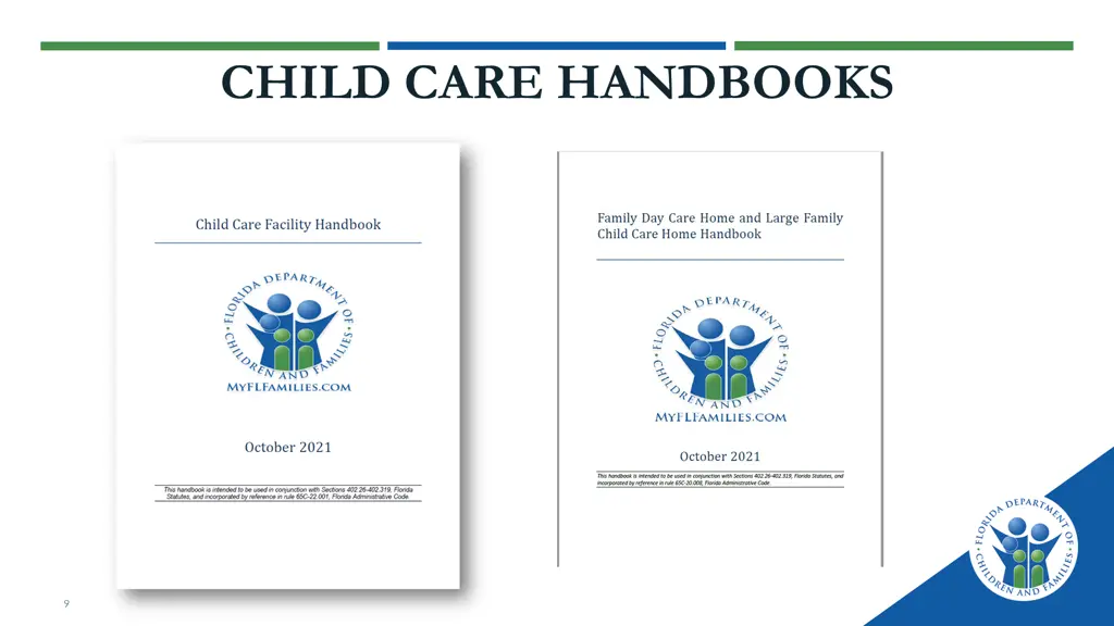 child care handbooks