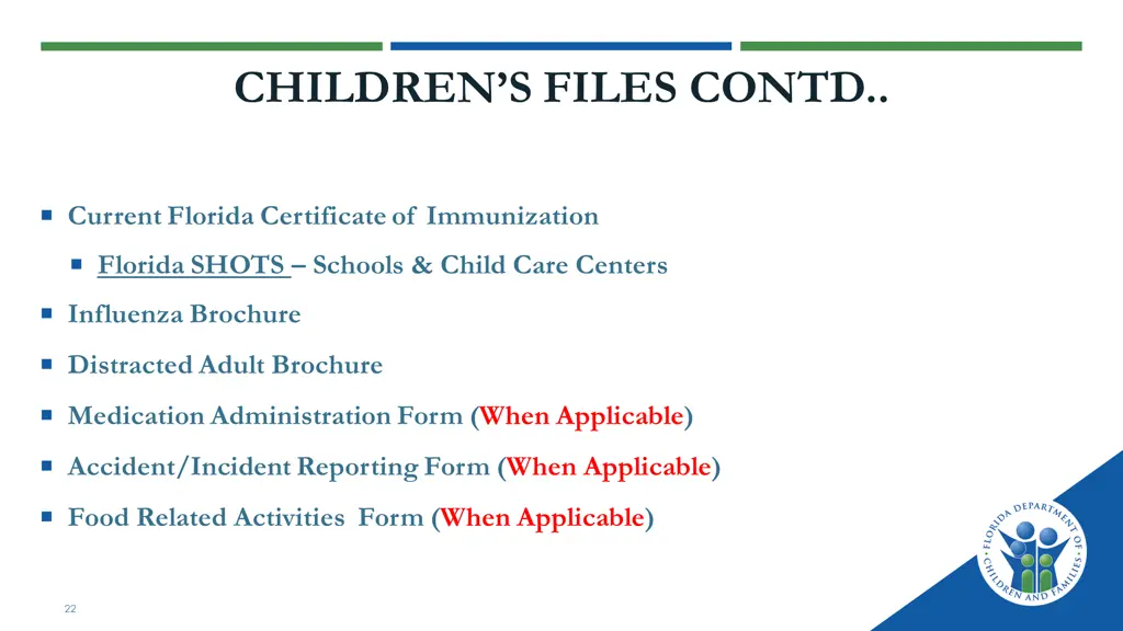 children s files contd