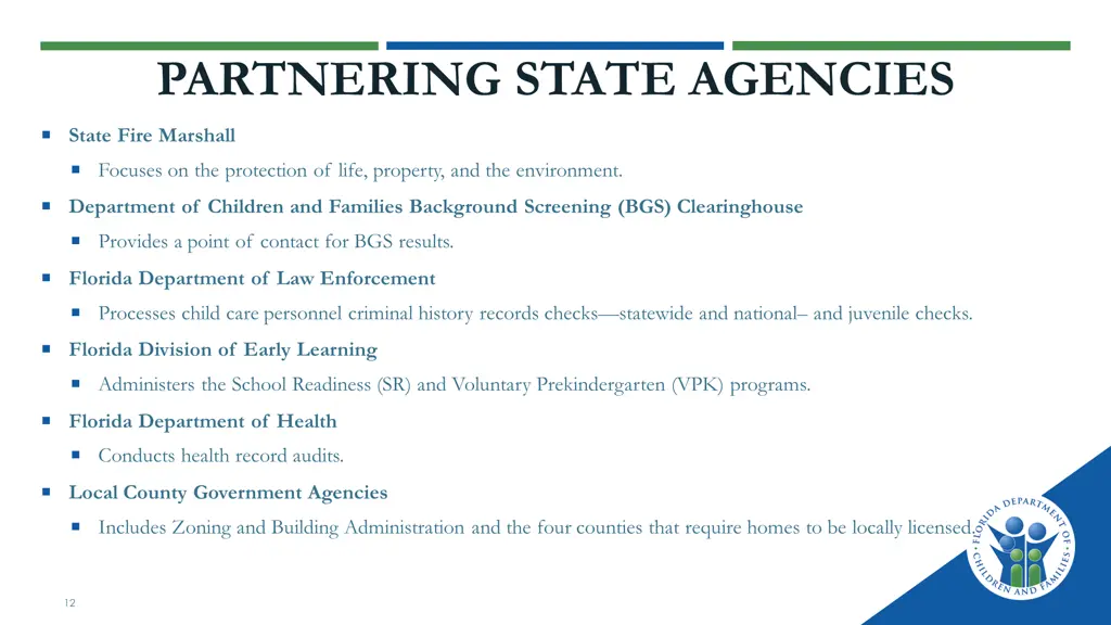 partnering state agencies