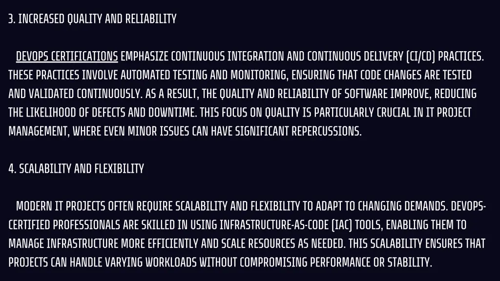 3 increased quality and reliability devops