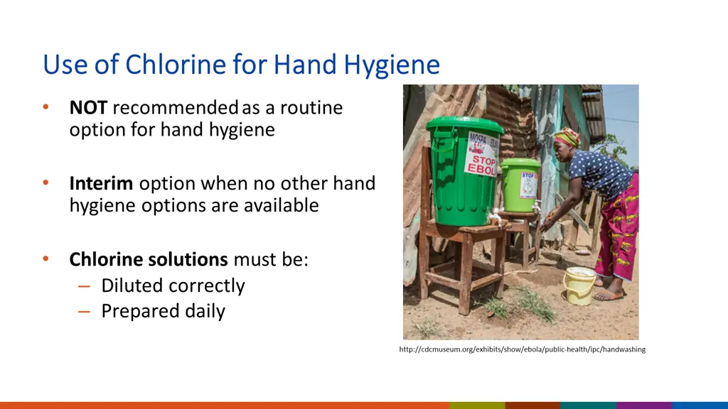 use of chlorine for hand hygiene use of chlorine