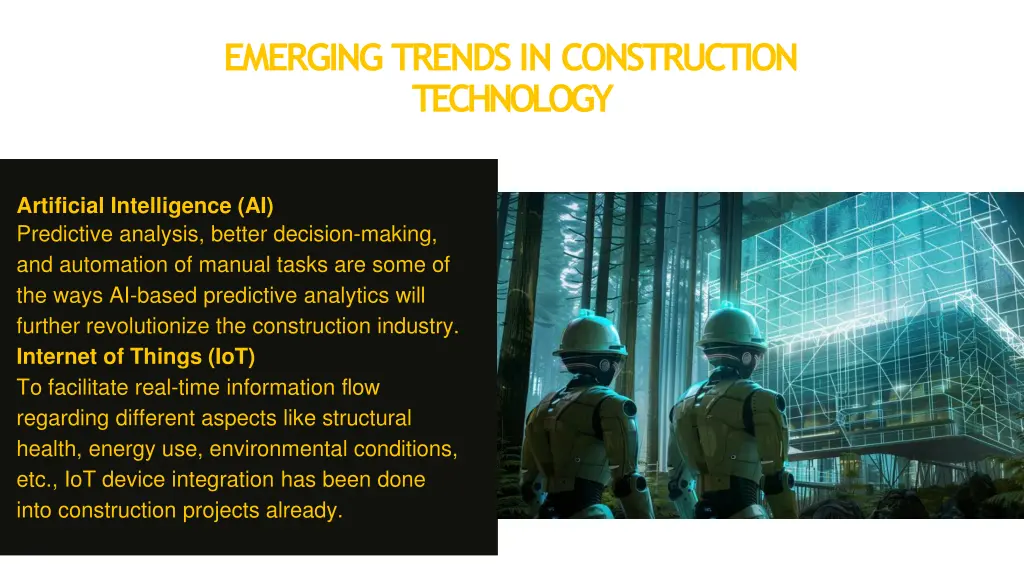 emerging trends in construction technology