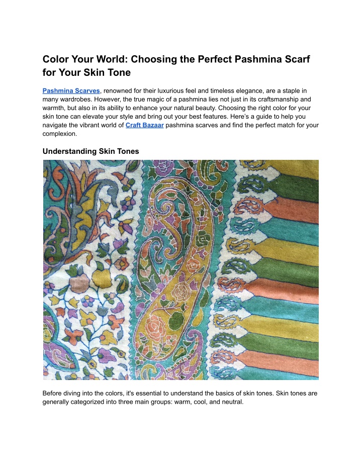 color your world choosing the perfect pashmina