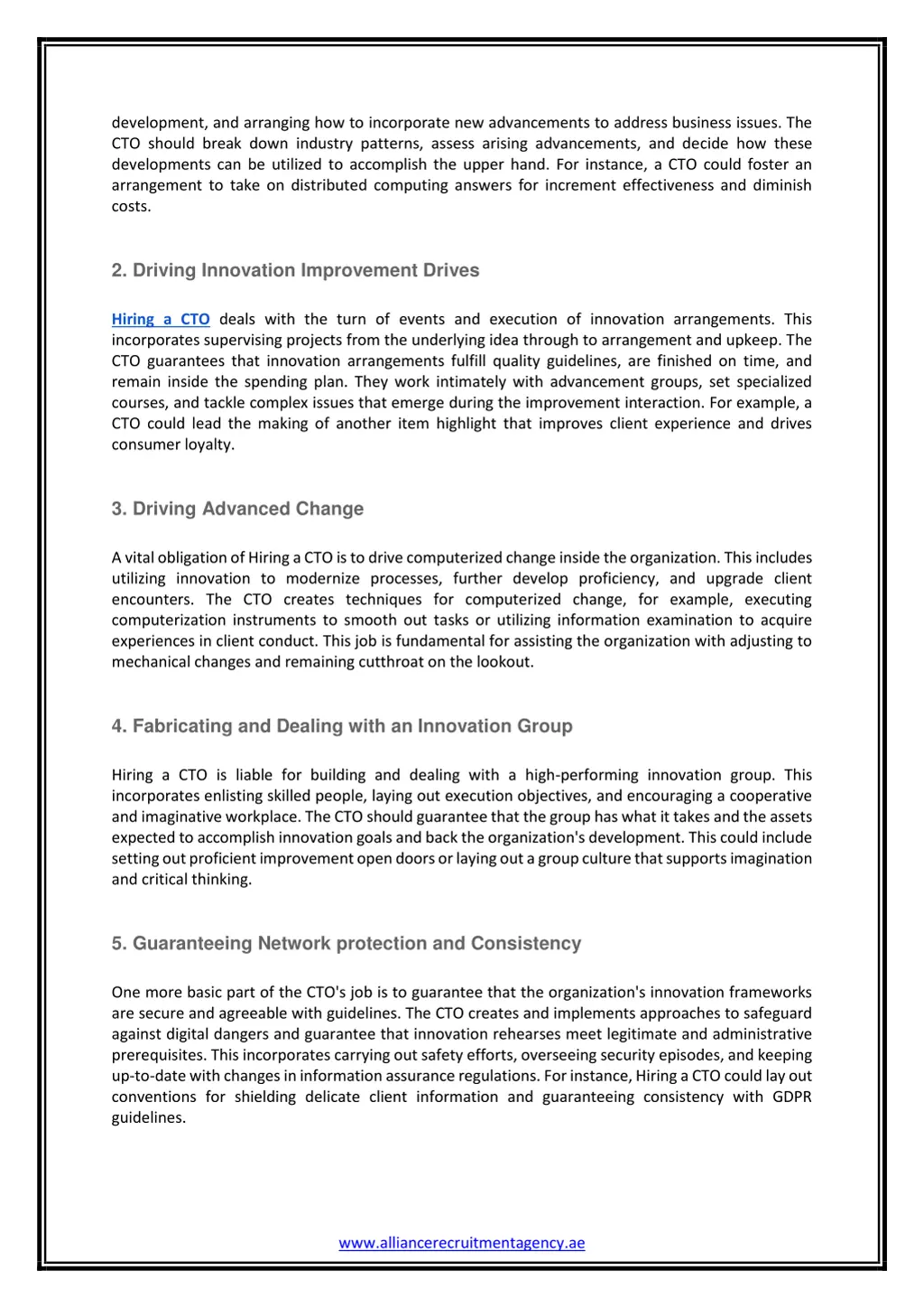 development and arranging how to incorporate